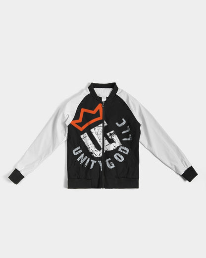 red UNITYGOD Logo Women's Bomber Jacket