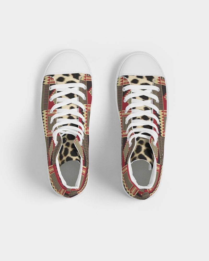 BRW Kente Men's Hightop Canvas Shoe