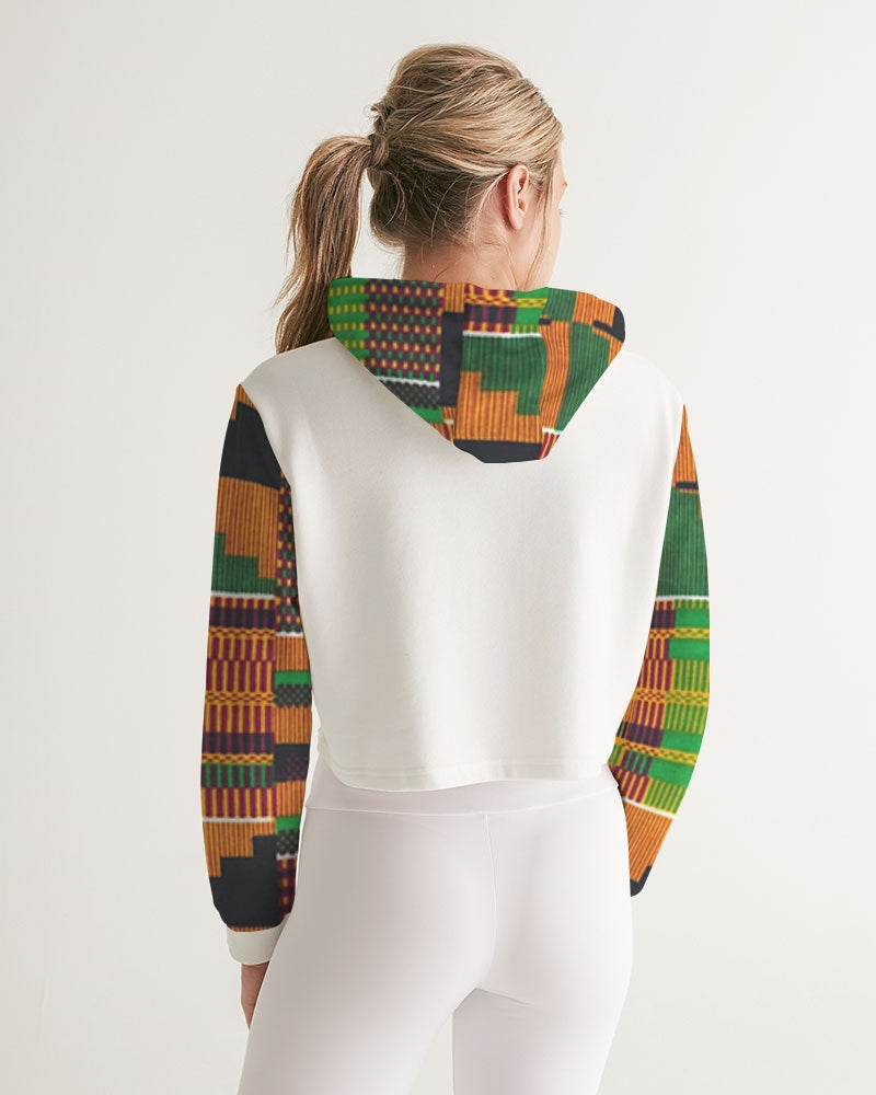 Kente Women's Cropped Hoodie