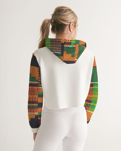 Kente Women's Cropped Hoodie