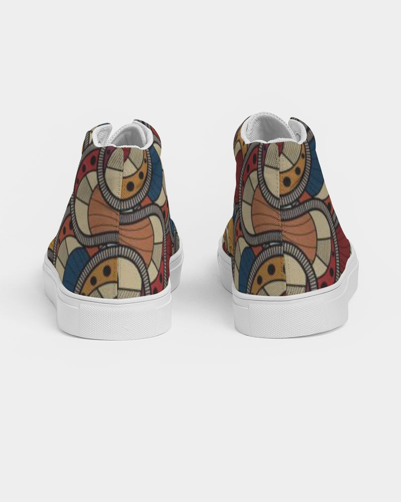 Classic Kente Men's Hightop Canvas Shoe
