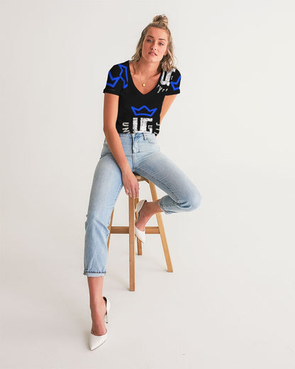UNITYGOD Logo 5 Women's V-Neck Tee