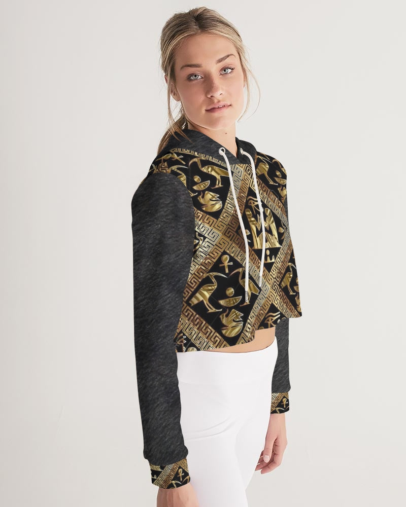 Regal Panther Women's Cropped Hoodie