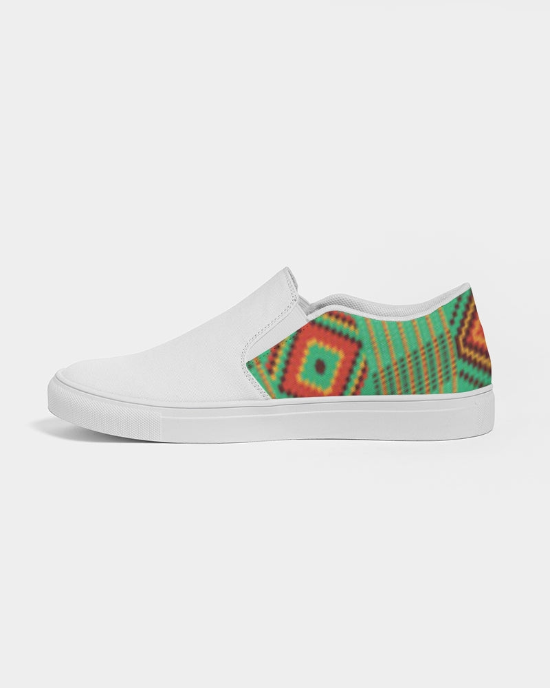 Kente variant 1 Women's Slip-On Canvas Shoe