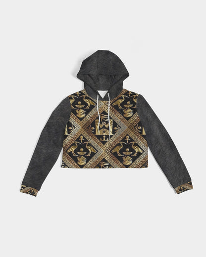Regal Panther Women's Cropped Hoodie