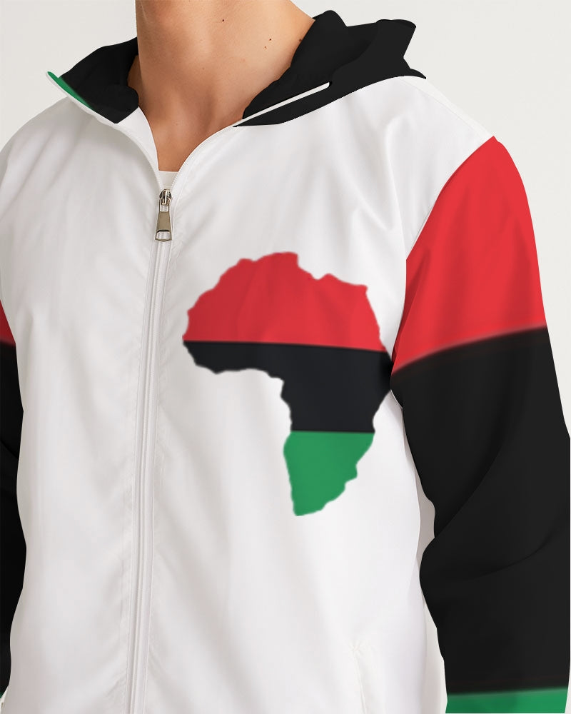 Pan African continental symbol Men's Windbreaker