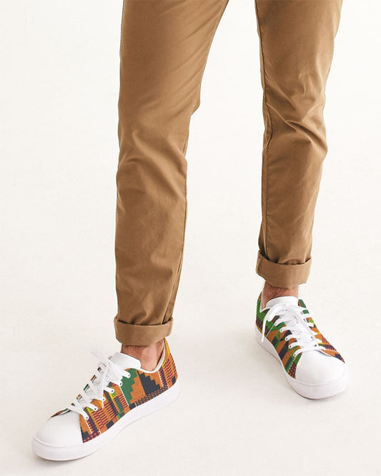 Kente Men's Faux-Leather Sneaker