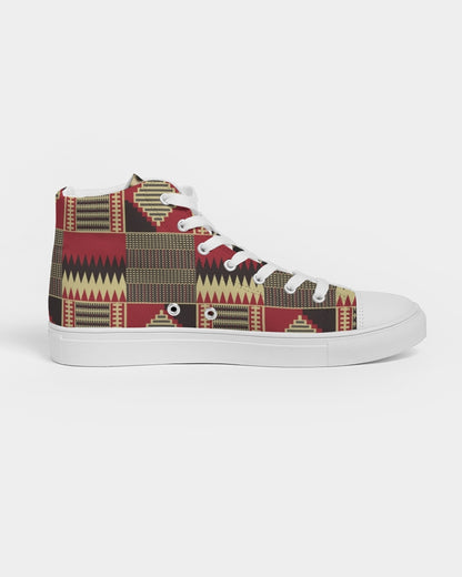 BRW Kente Women's Hightop Canvas Shoe
