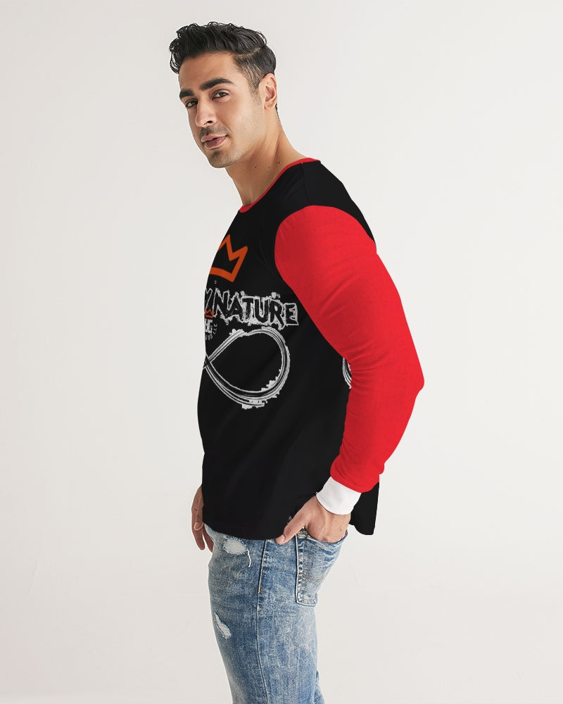 Poly By Nature Men's All-Over Print Long Sleeve Tee