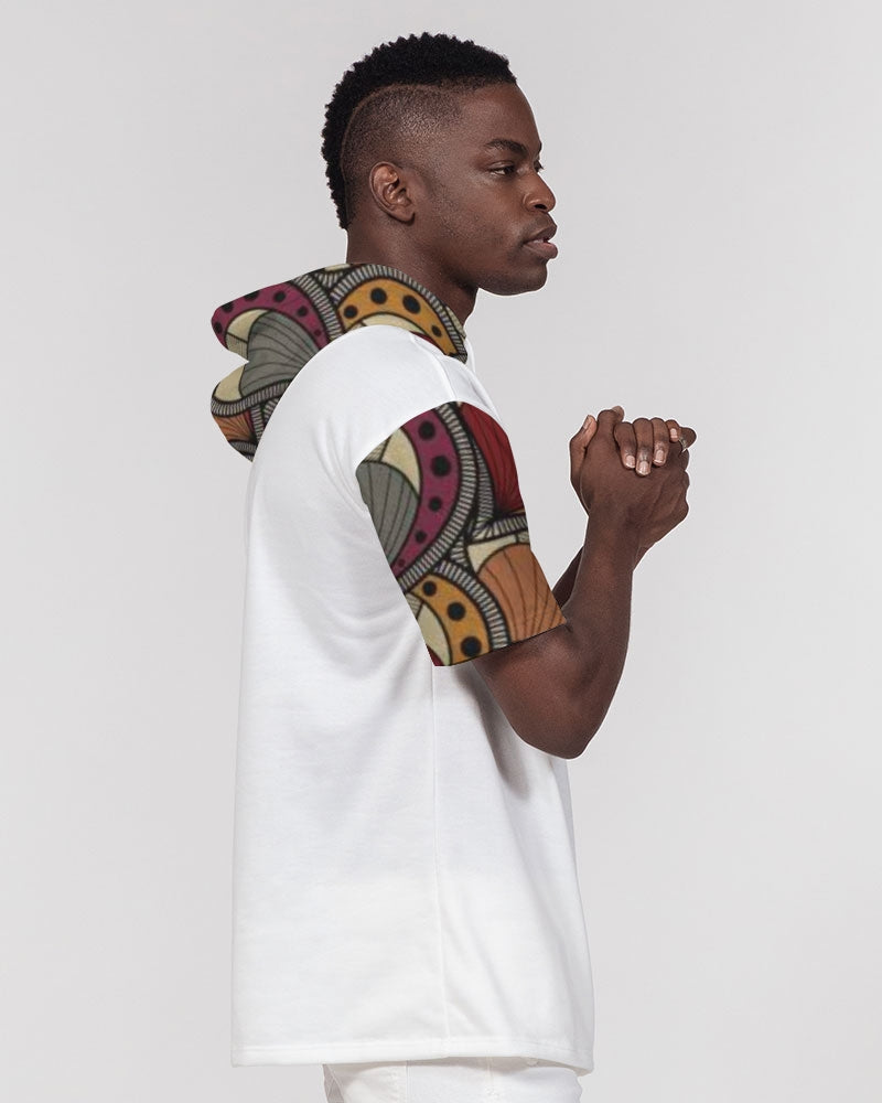 Classic Kente Men's Premium Heavyweight Short Sleeve Hoodie
