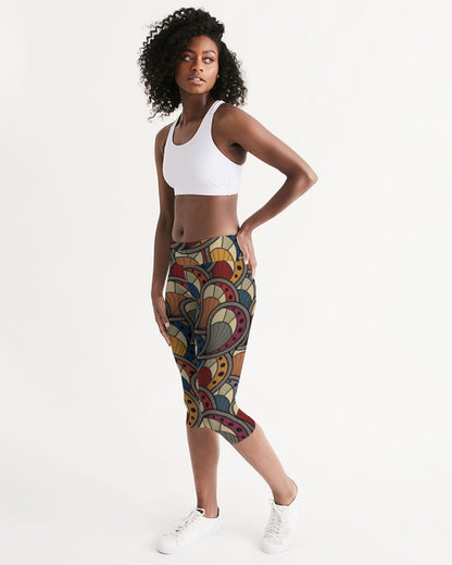Classic Kente Women's Mid-Rise Capri