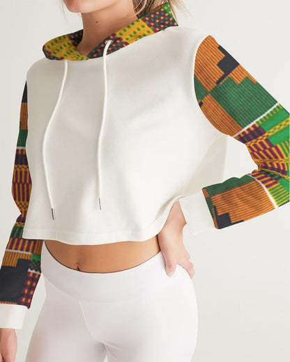 Kente Women's Cropped Hoodie