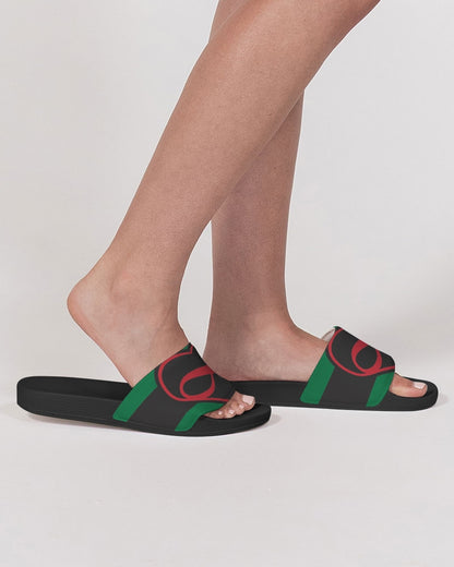 Black polyamorous flag Women's Slide Sandal