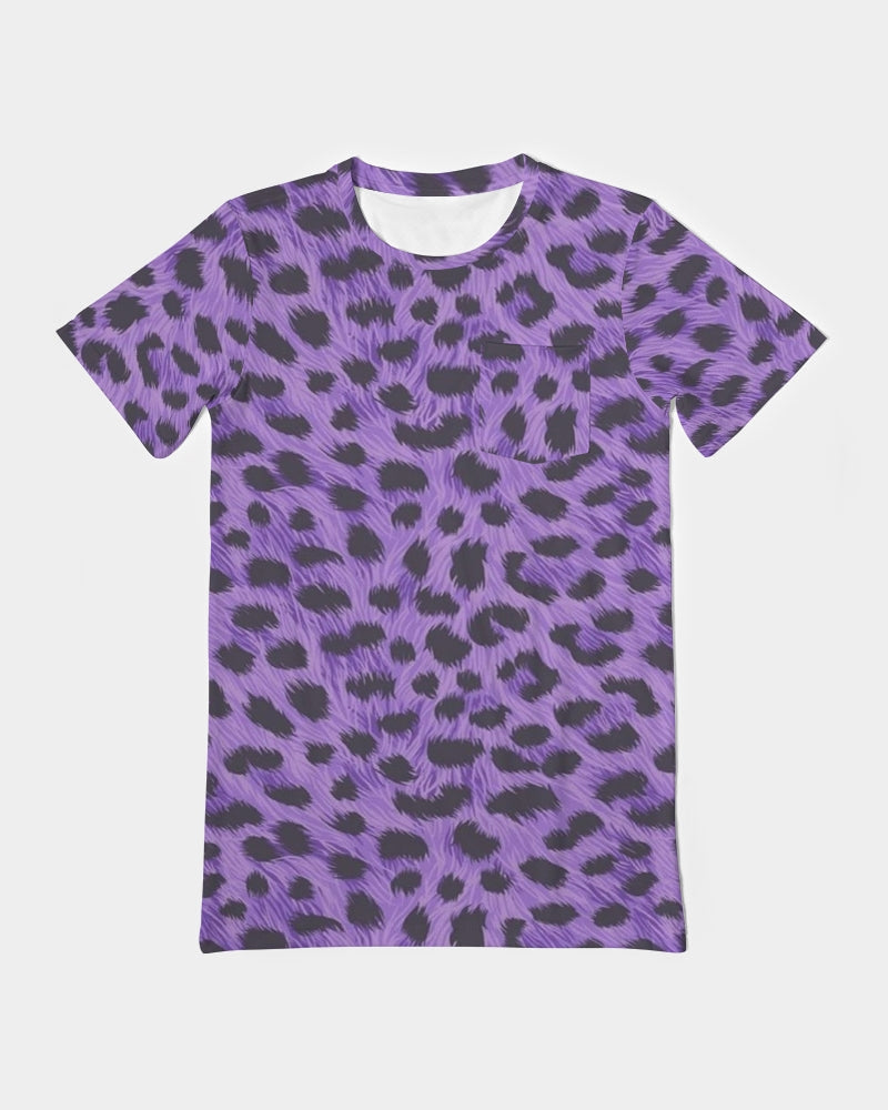 Purple Leopard Men's Everyday Pocket Tee