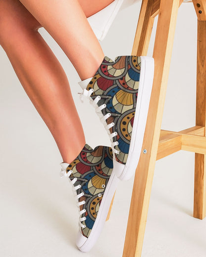 Classic Kente Women's Hightop Canvas Shoe