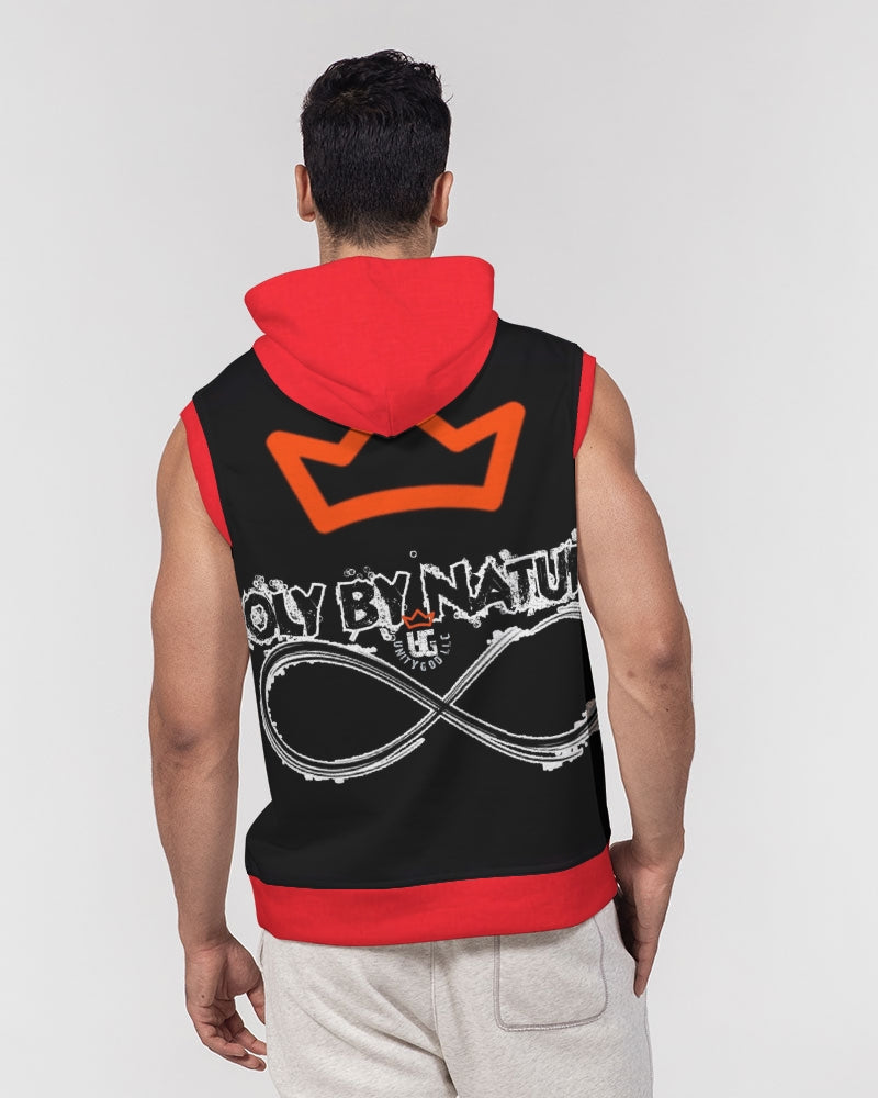 Poly By Nature Men's All-Over Print Heavyweight Sleeveless Hoodie