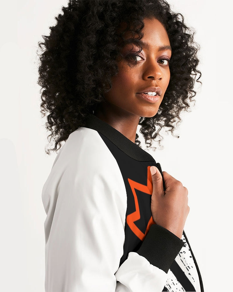 red UNITYGOD Logo Women's Bomber Jacket