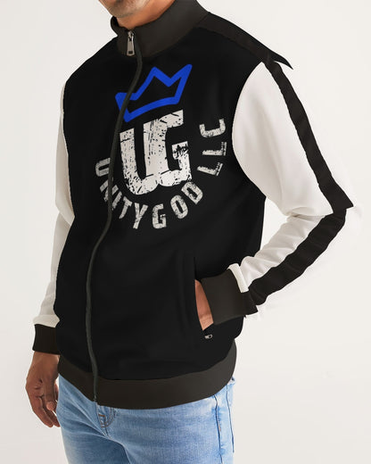 UNITYGOD Logo 5 Men's Stripe-Sleeve Track Jacket