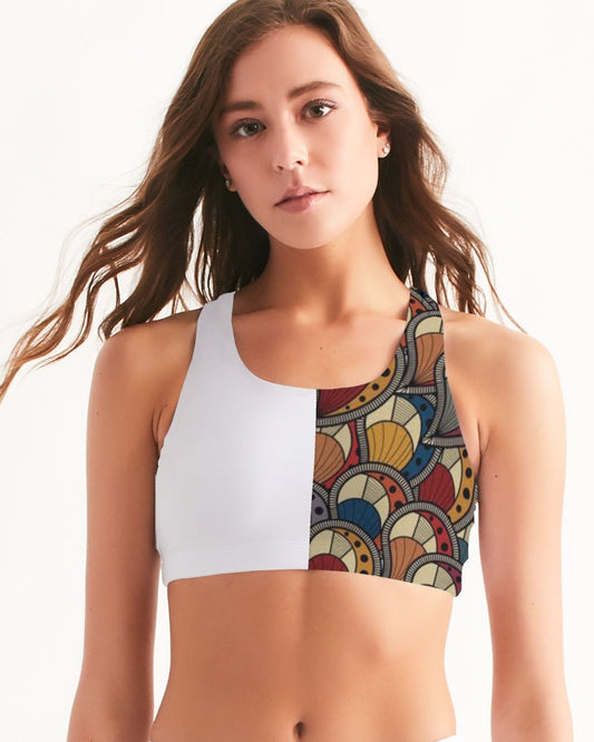 Classic Kente Women's Seamless Sports Bra