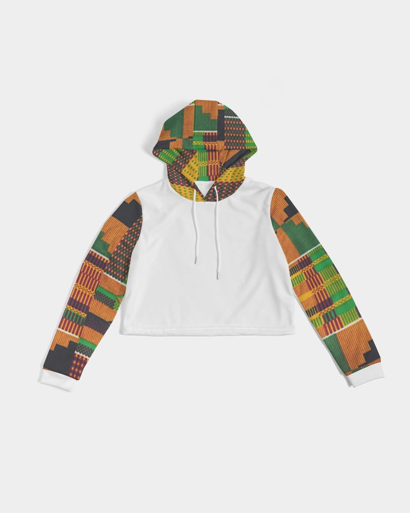 Kente Women's Cropped Hoodie