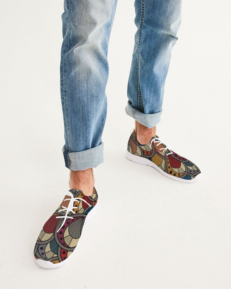 Classic Kente Men's Lace Up Flyknit Shoe