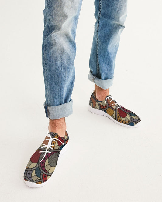 Classic Kente Men's Lace Up Flyknit Shoe