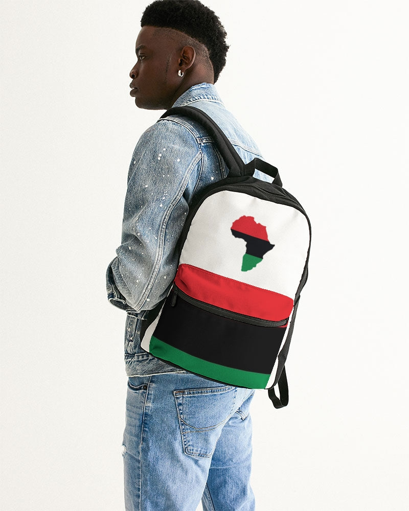 Pan African continental symbol Small Canvas Backpack