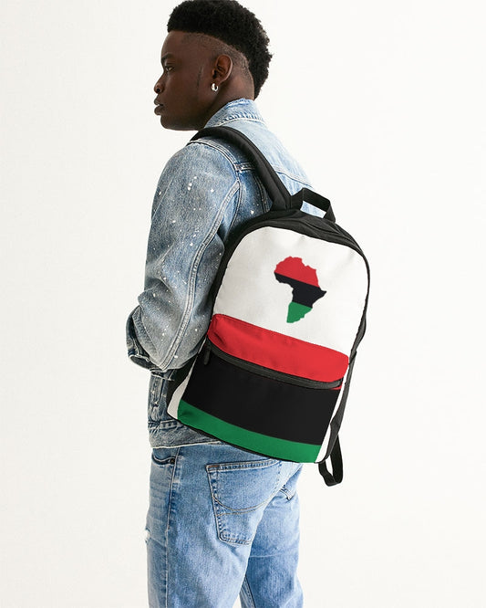 Pan African continental symbol Small Canvas Backpack