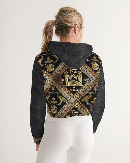 Regal Panther Women's Cropped Hoodie