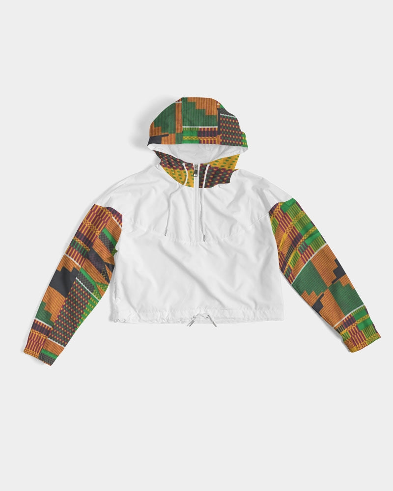 Kente Women's Cropped Windbreaker
