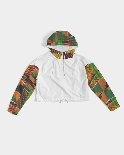 Kente Women's Cropped Windbreaker