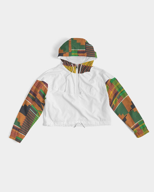 Kente Women's Cropped Windbreaker