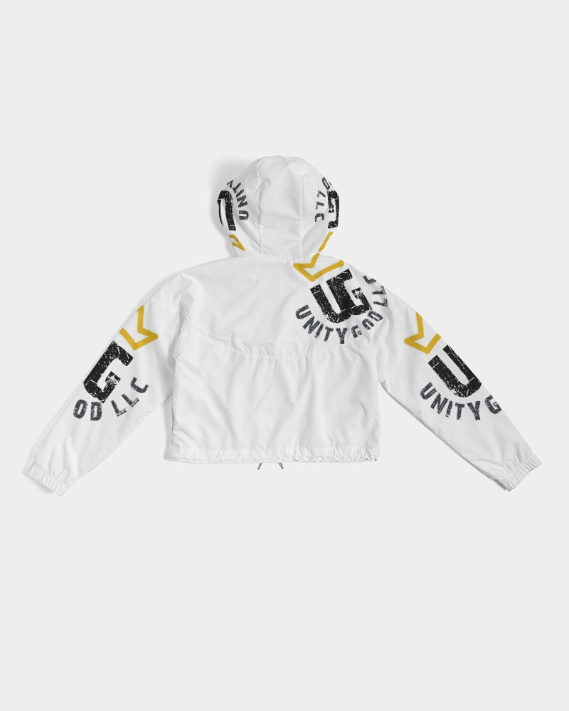 UNITYGOD Logo 4 Women's Cropped Windbreaker