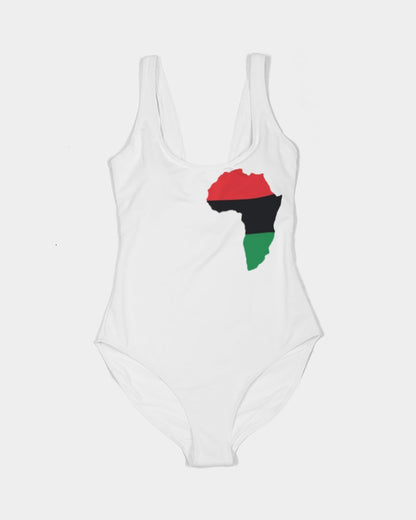 Pan African continental symbol Women's One-Piece Swimsuit