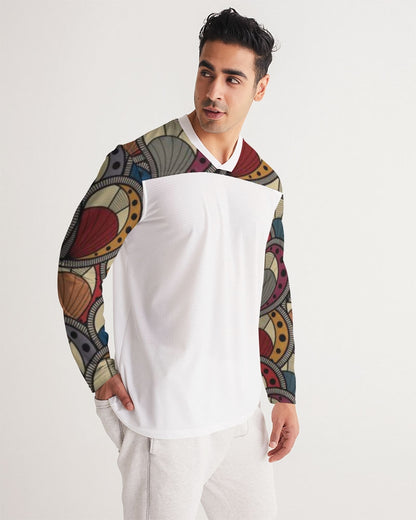 Classic Kente Men's Long Sleeve Sports Jersey