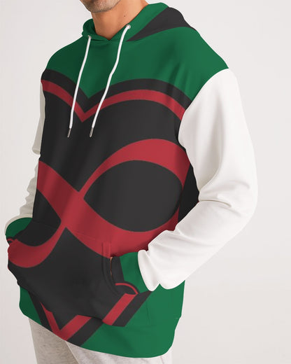Black polyamorous flag Men's Hoodie