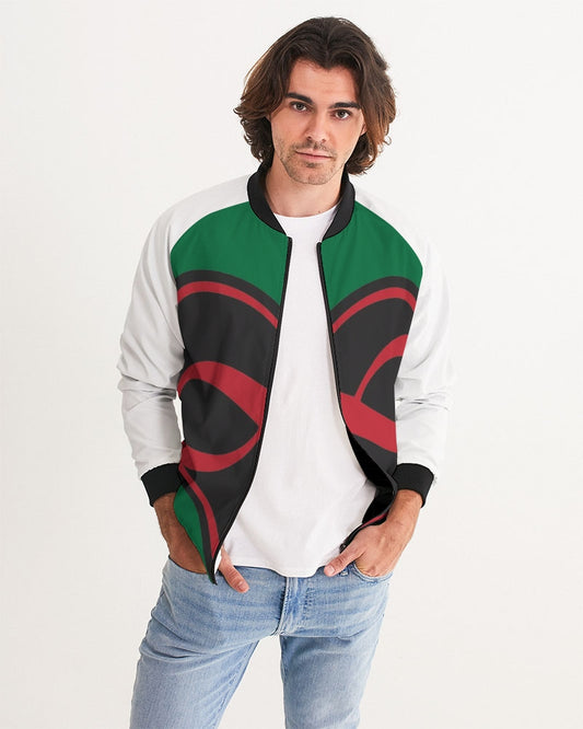 Black polyamorous flag Men's Bomber Jacket