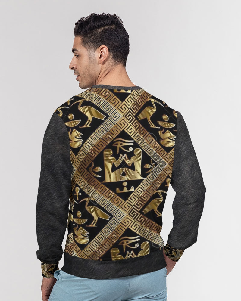 Regal Panther Men's Classic French Terry Crewneck Pullover