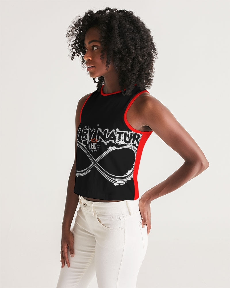 Poly By Nature Women's All-Over Print Cropped Tank