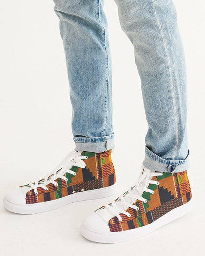 Kente Men's Hightop Canvas Shoe