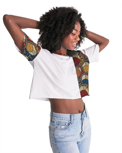 Classic Kente Women's Lounge Cropped Tee