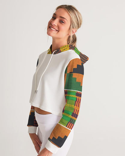 Kente Women's Cropped Hoodie