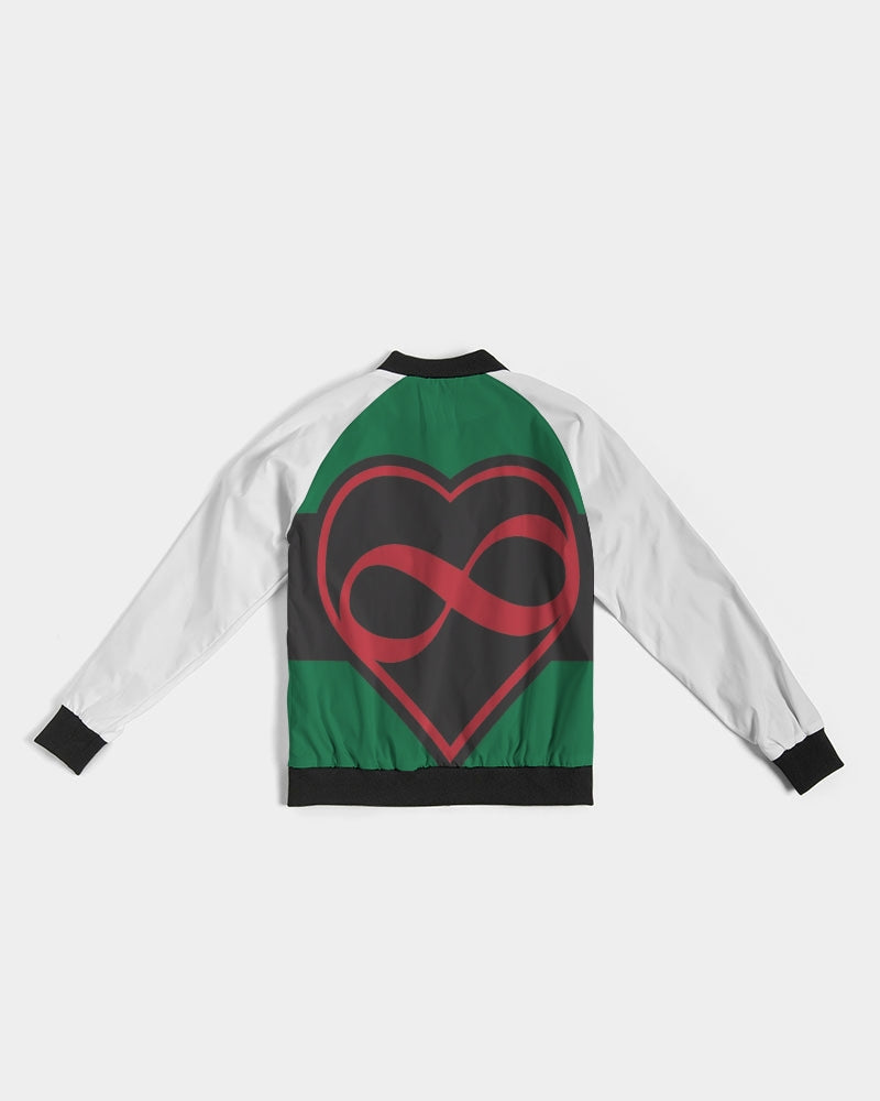 Black polyamorous flag Women's Bomber Jacket