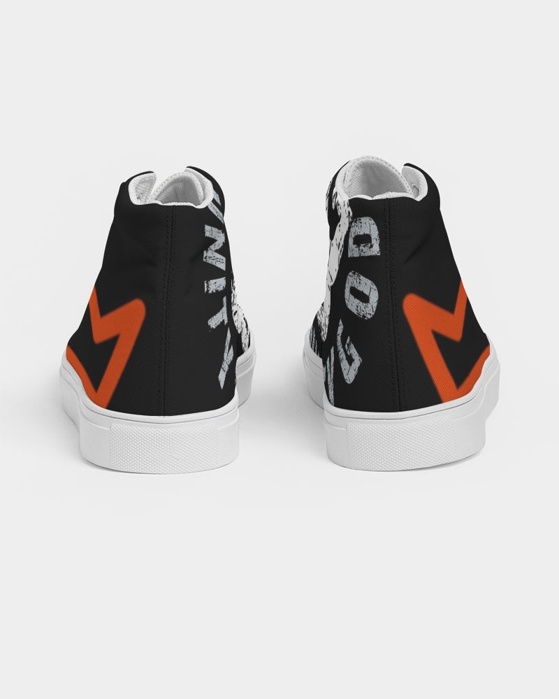 red UNITYGOD Logo Women's Hightop Canvas Shoe