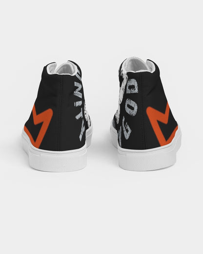 red UNITYGOD Logo Women's Hightop Canvas Shoe