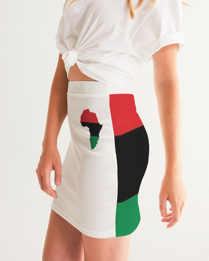 Pan African continental symbol Women's Mini Skirt