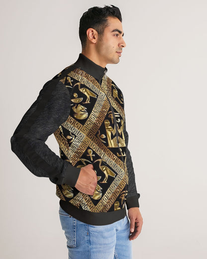 Regal Panther Men's Stripe-Sleeve Track Jacket