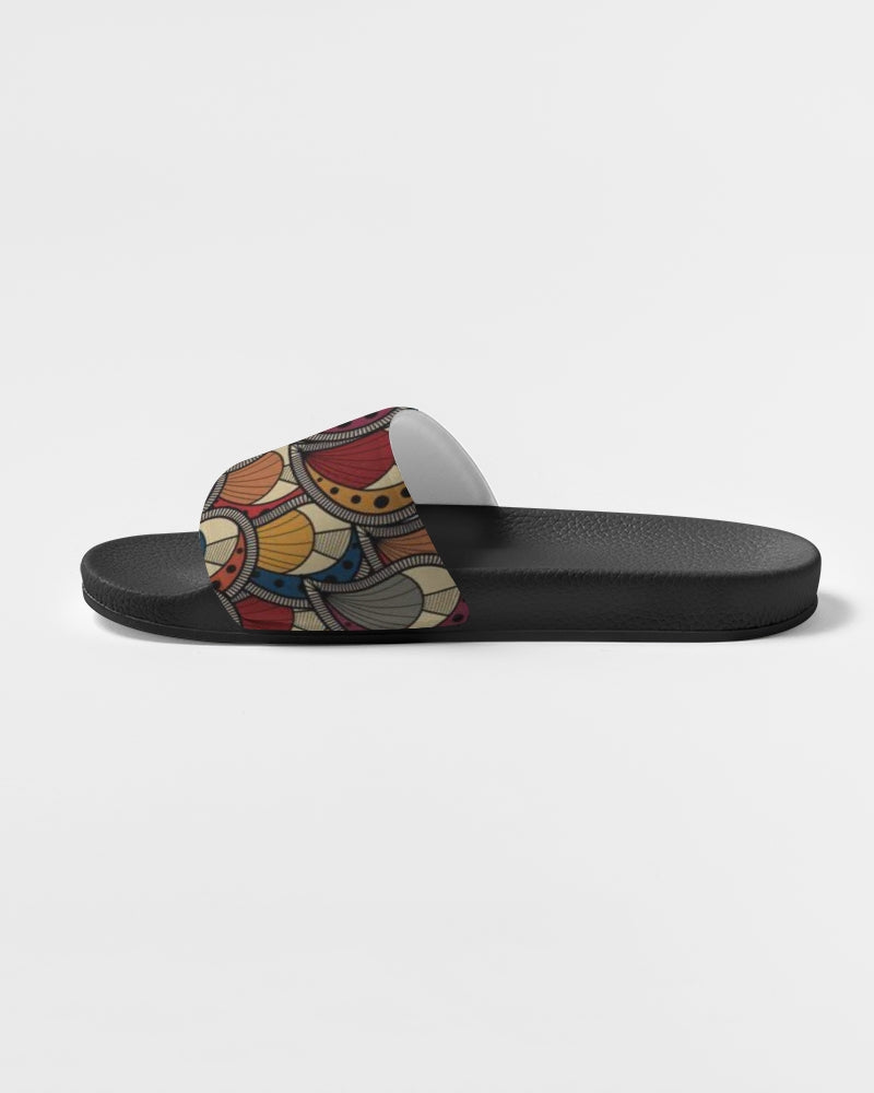 Black classic Kente Women's Slide Sandal
