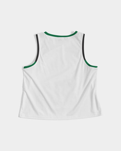 Black polyamorous flag Women's Cropped Tank