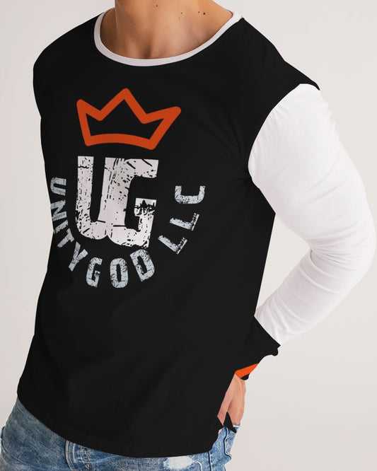 red UNITYGOD Logo Men's Long Sleeve Tee